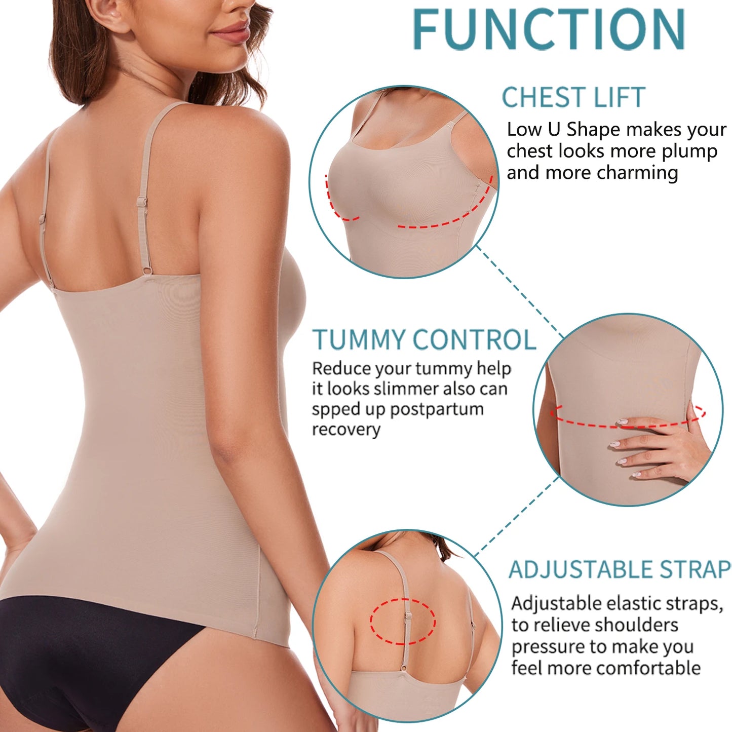 Summer Shapewear Camisole Top