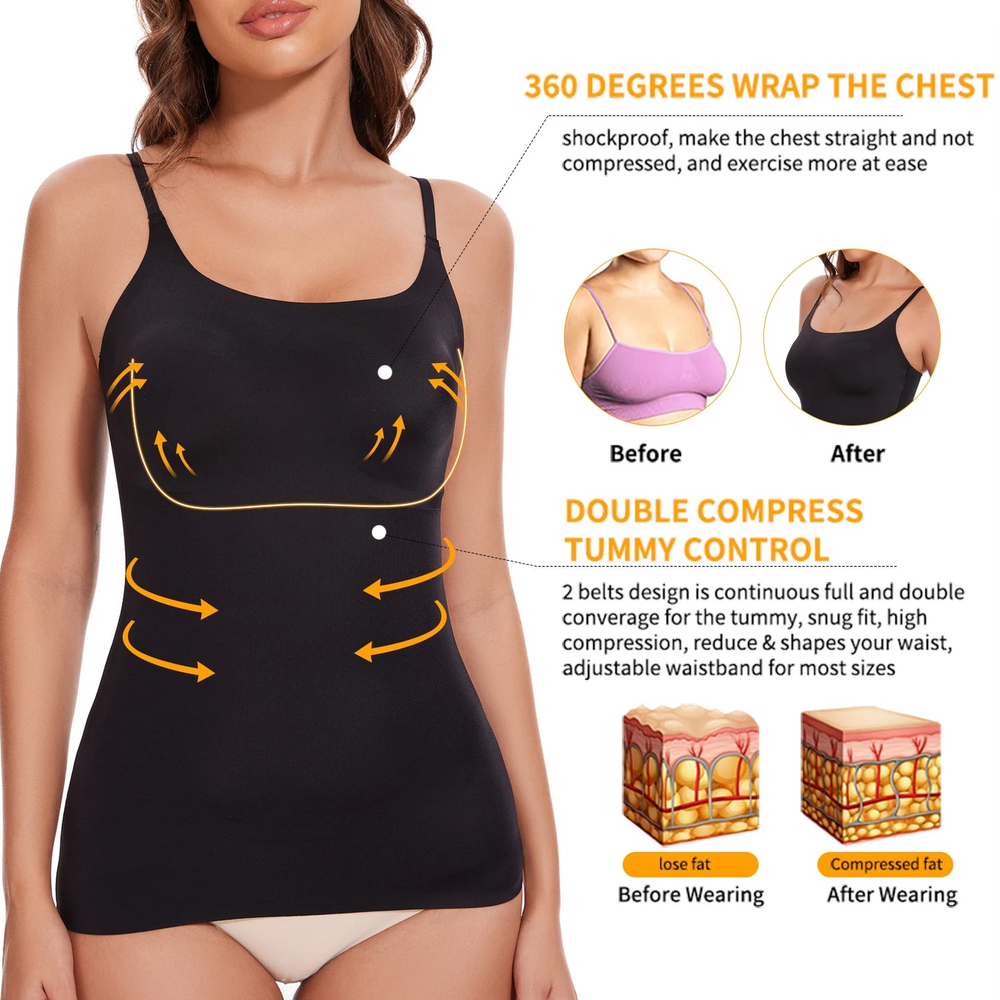 Summer Shapewear Camisole Top